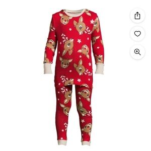 NWT Rudolph Two-Piece Pajama Set